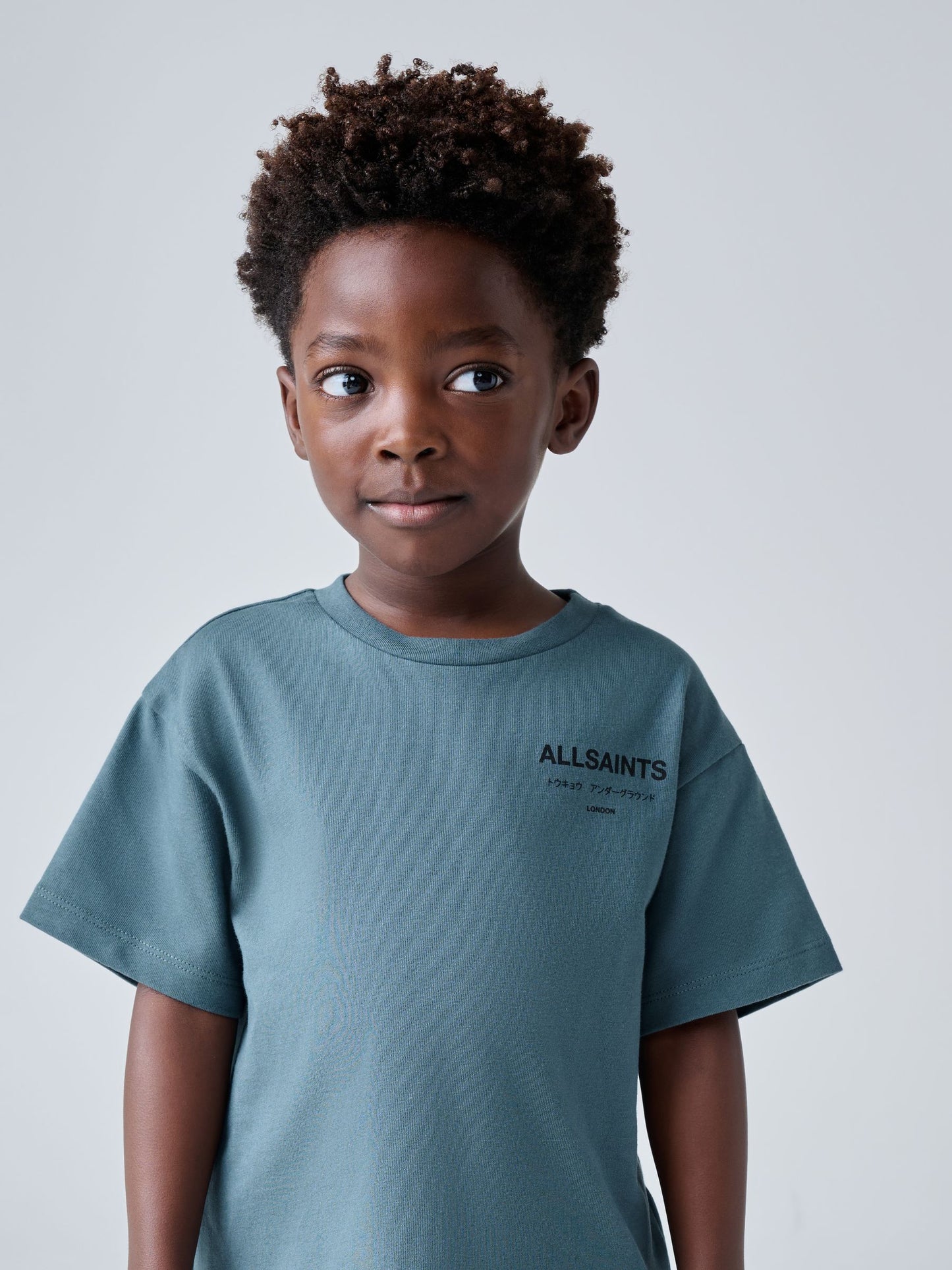 smALLSAINTS Mid Blue Younger Oversized Underground Crew Neck T-Shirt image 5