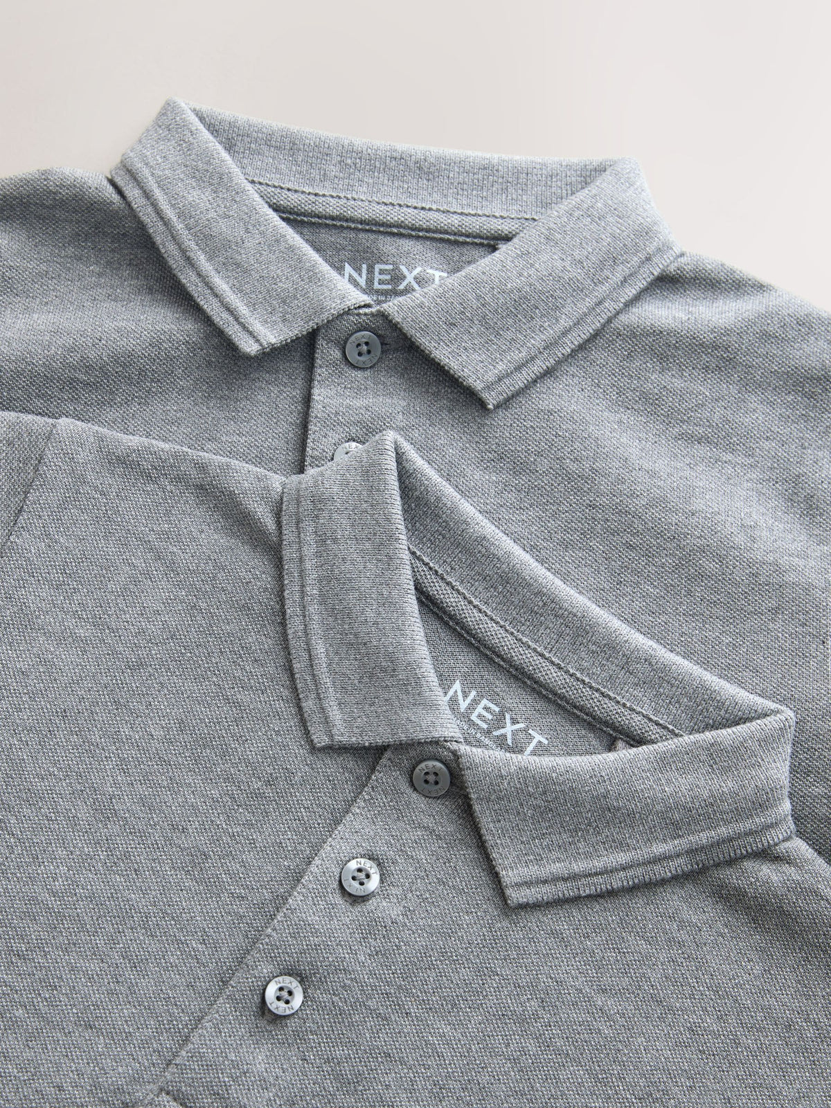 Dsiney Kidz - Grey Long Sleeve School Polo Shirts 2 Pack (3-16yrs) image 6