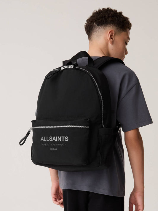 smALLSAINTS Black Back to School Undeground Logo Backpack image 1