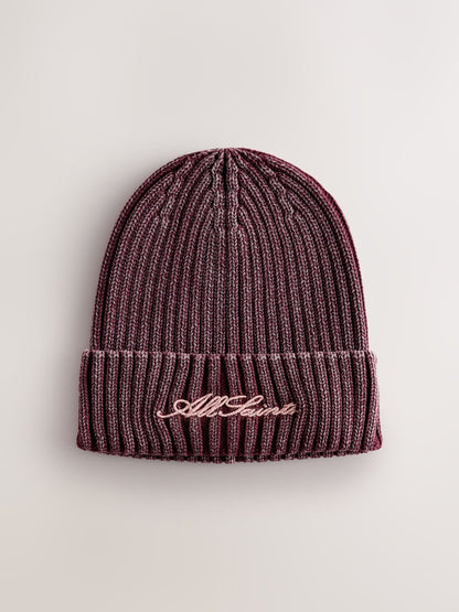 smALLSAINTS Pink Underground Knitted Logo Beanie - image 5