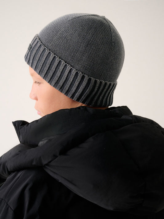 smALLSAINTS Washed grey Underground Knitted Logo Beanie - image 2