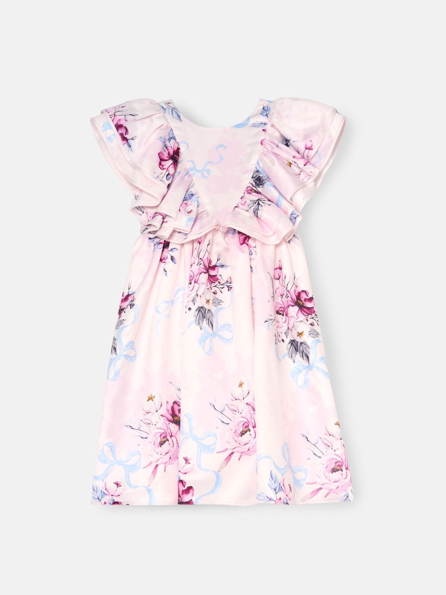 Angel & Rocket White Emillie Print Fill Sleeve Dress image 6