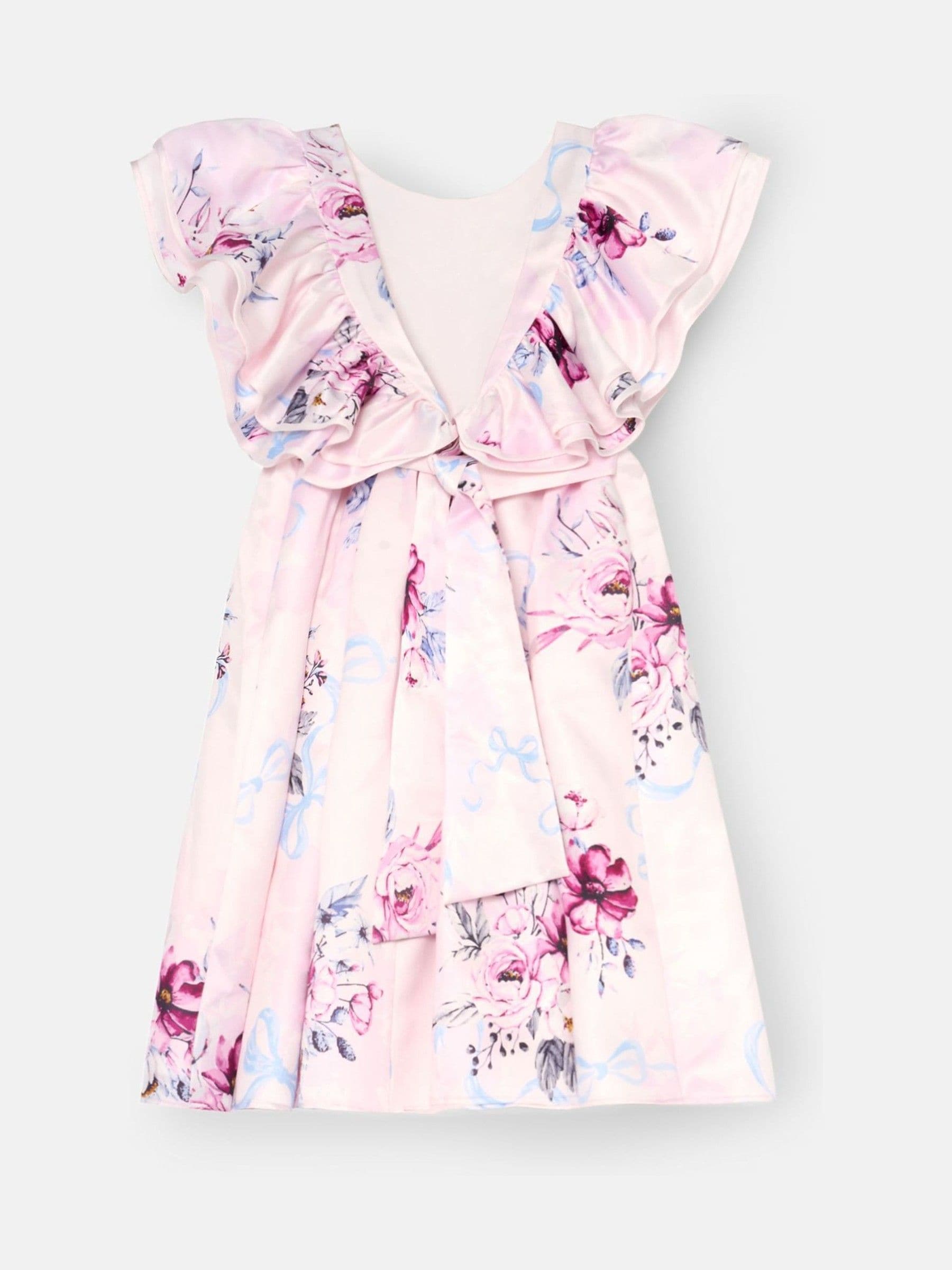 Angel & Rocket White Emillie Print Fill Sleeve Dress image 7