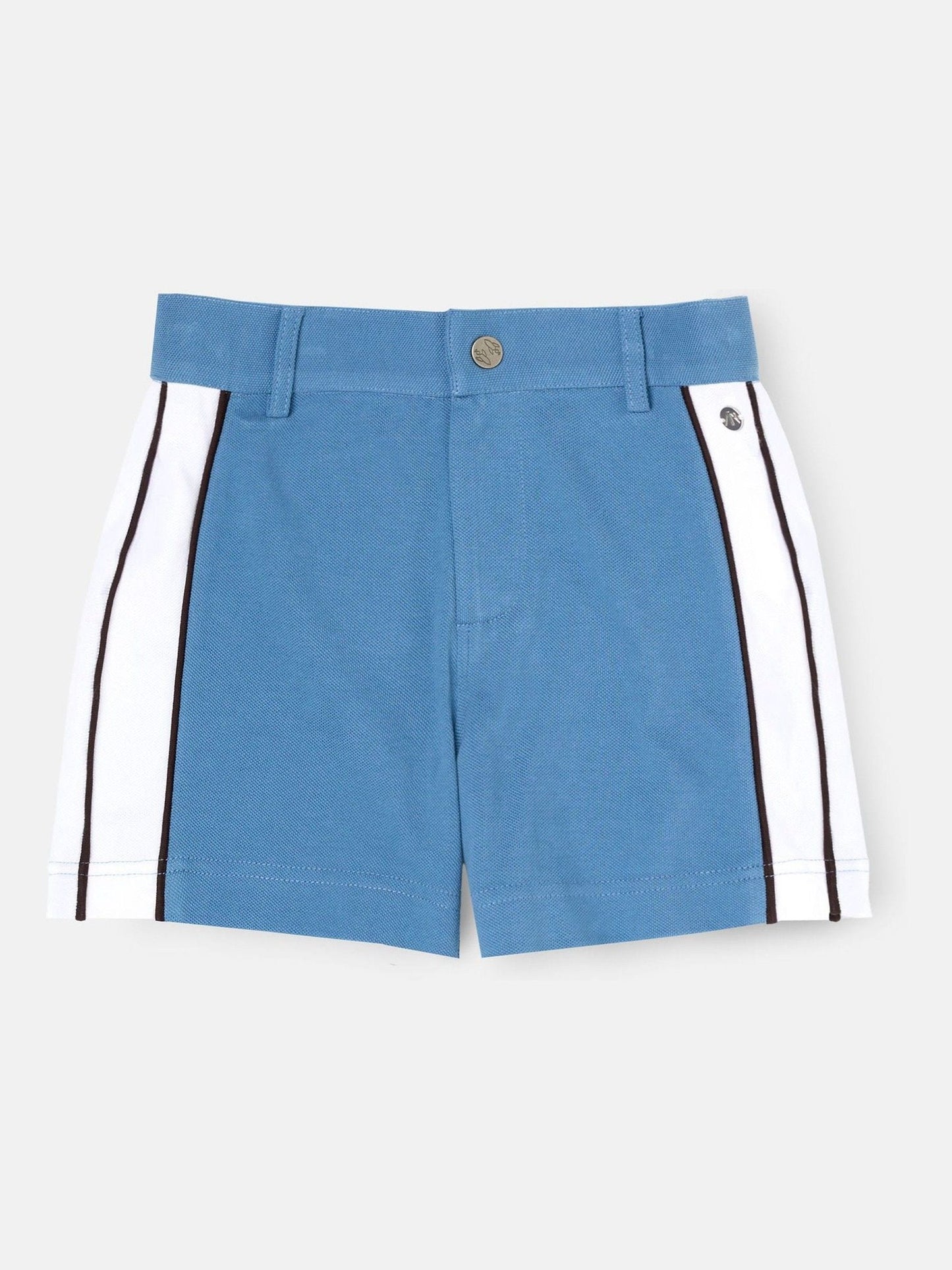 Dsiney Kidz - Angel & Rocket Blue Asher Blocked Pique Shorts image 5