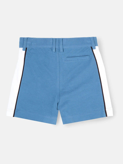 Dsiney Kidz - Angel & Rocket Blue Asher Blocked Pique Shorts image 6