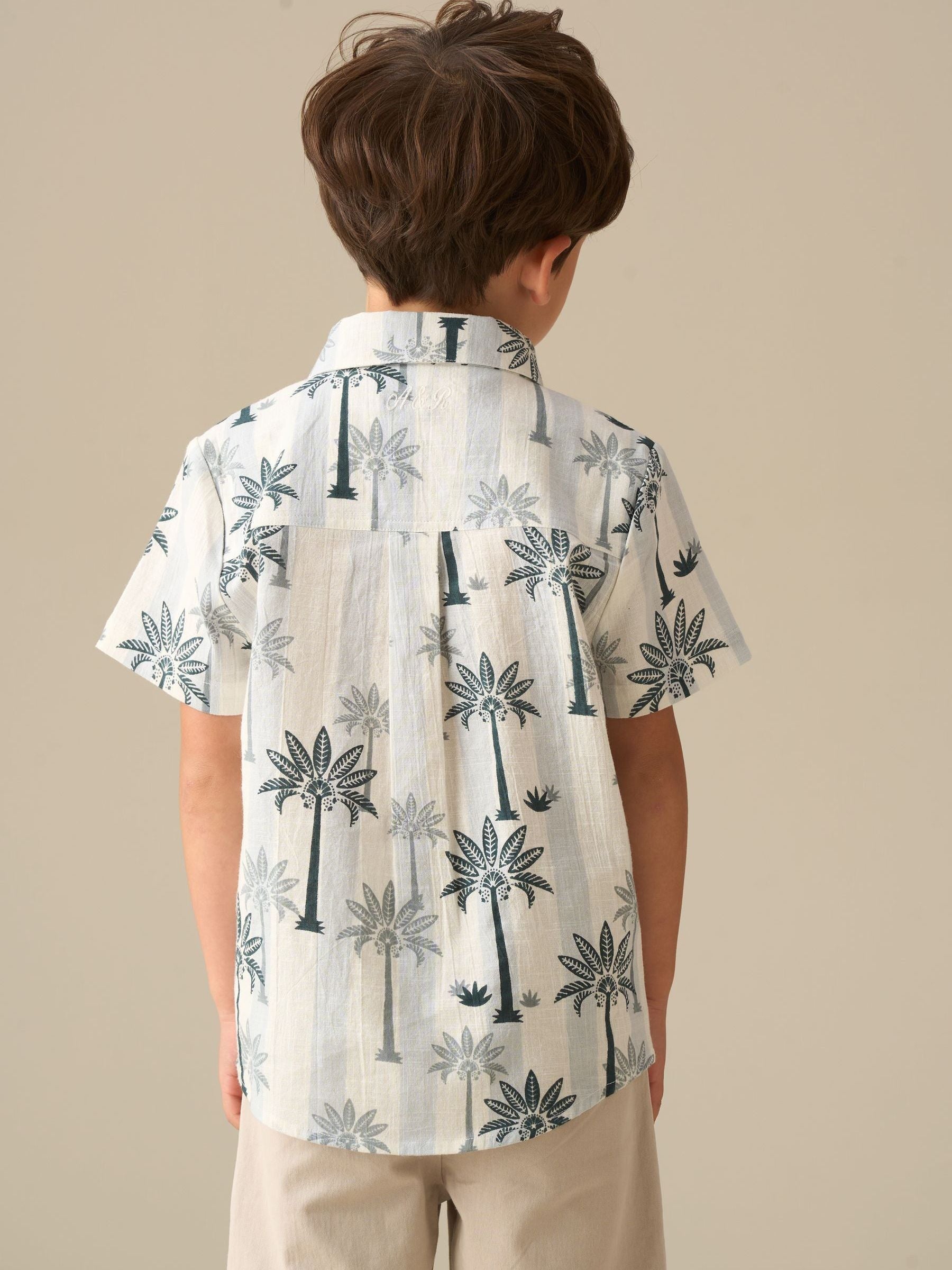 Dsiney Kidz - Angel & Rocket Blue Jamie Palm Stripe SS Shirt image 3