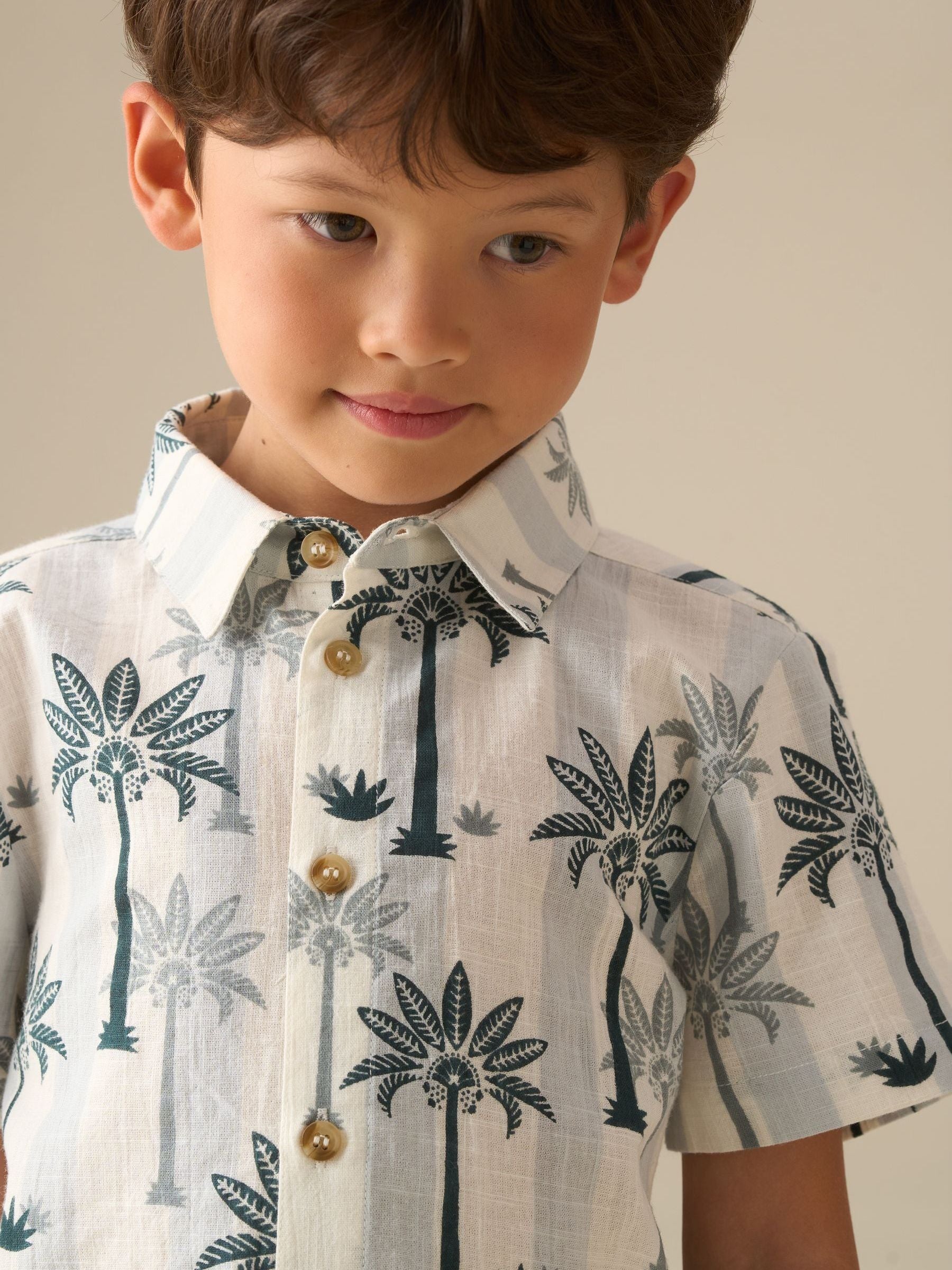 Dsiney Kidz - Angel & Rocket Blue Jamie Palm Stripe SS Shirt image 5