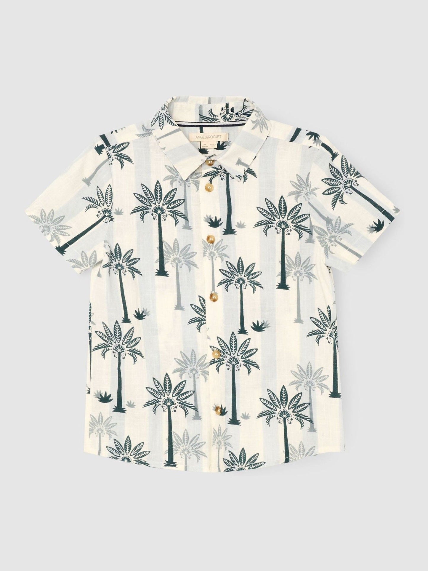 Dsiney Kidz - Angel & Rocket Blue Jamie Palm Stripe SS Shirt image 6