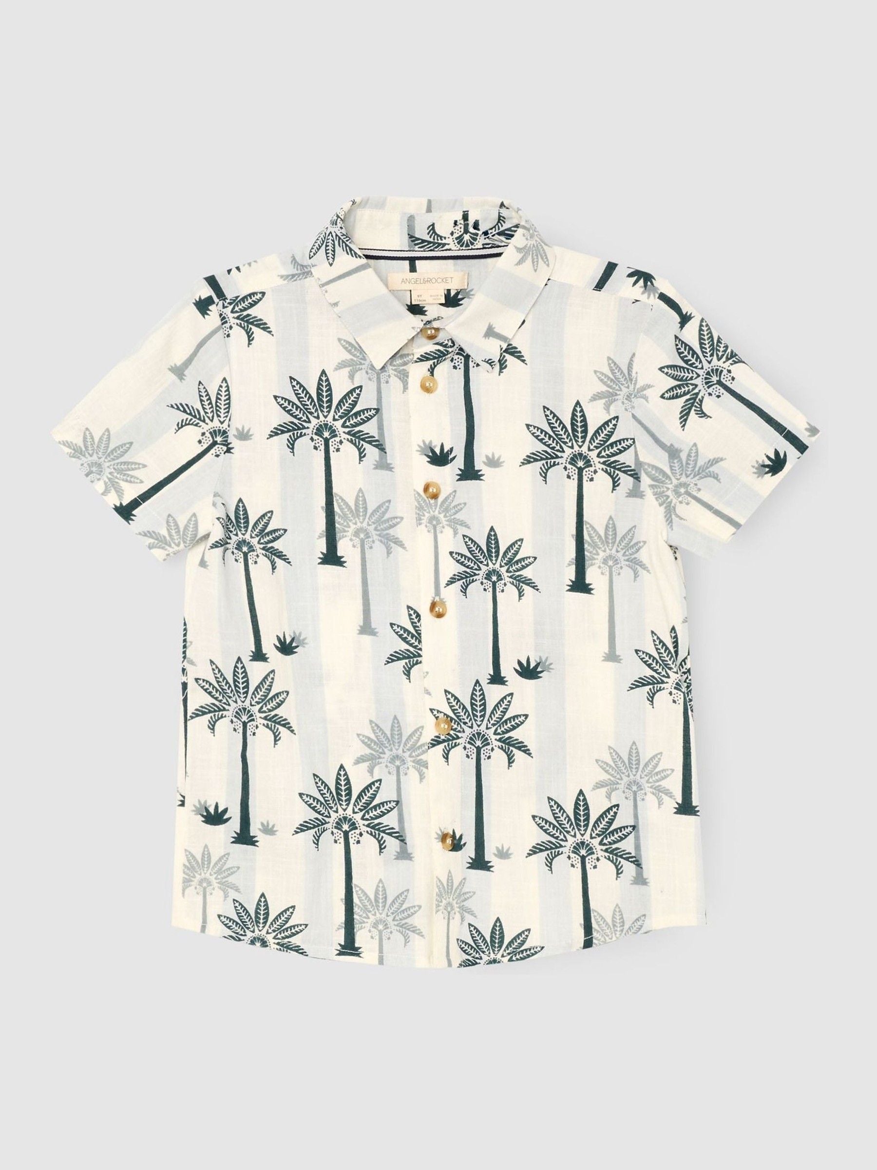 Dsiney Kidz - Angel & Rocket Blue Jamie Palm Stripe SS Shirt image 6
