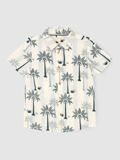 Dsiney Kidz - Angel & Rocket Blue Jamie Palm Stripe SS Shirt image 6