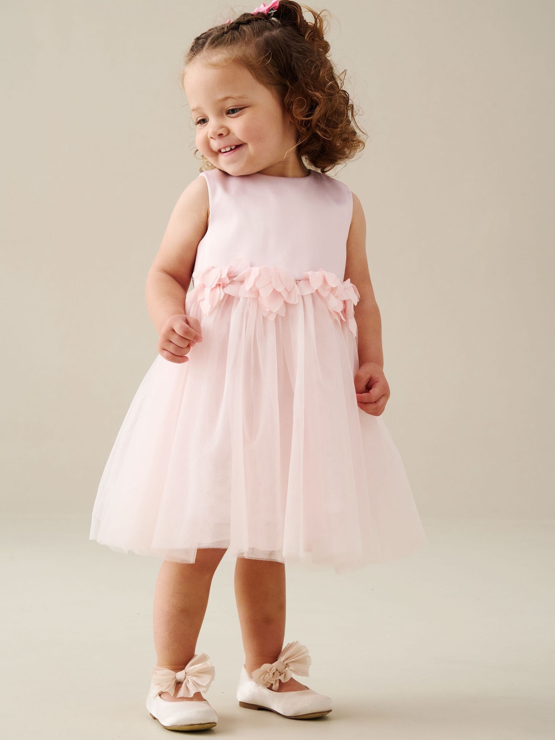 Angel & Rocket Pink Juno Blush Flower Waist Dress image 2