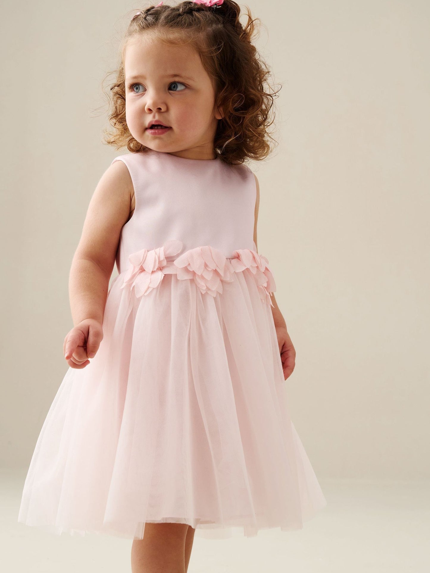 Angel & Rocket Pink Juno Blush Flower Waist Dress image 4