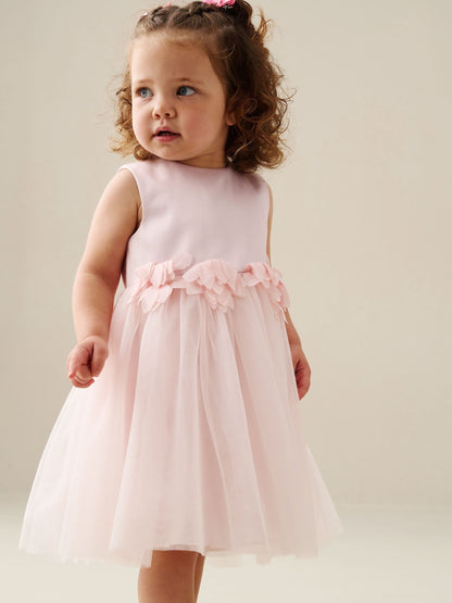 Angel & Rocket Pink Juno Blush Flower Waist Dress image 4