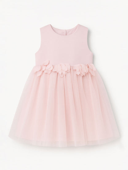 Angel & Rocket Pink Juno Blush Flower Waist Dress image 5