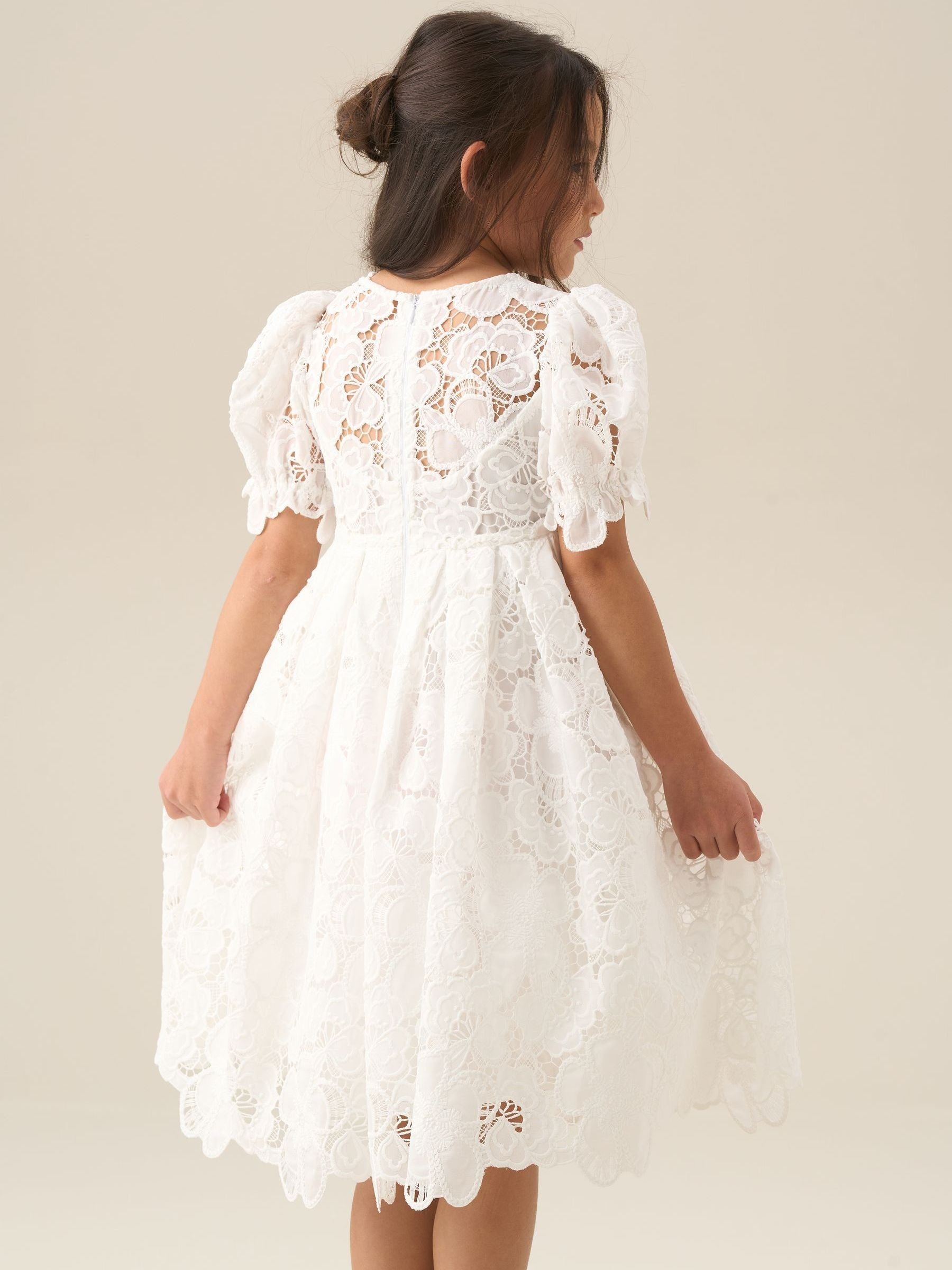 Angel & Rocket White Maeva Lace Dress image 3