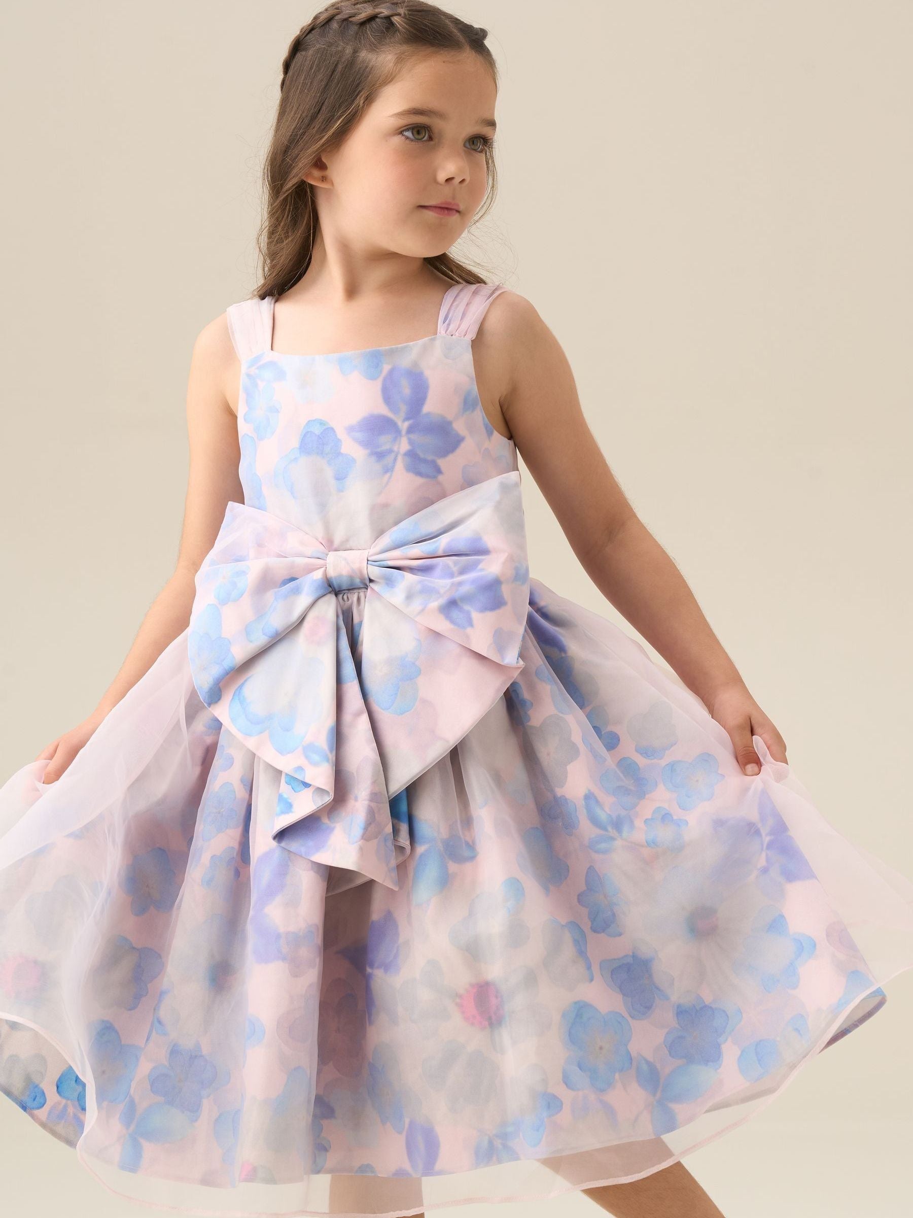Angel & Rocket Pink Mia Bow Waist Dress image 12