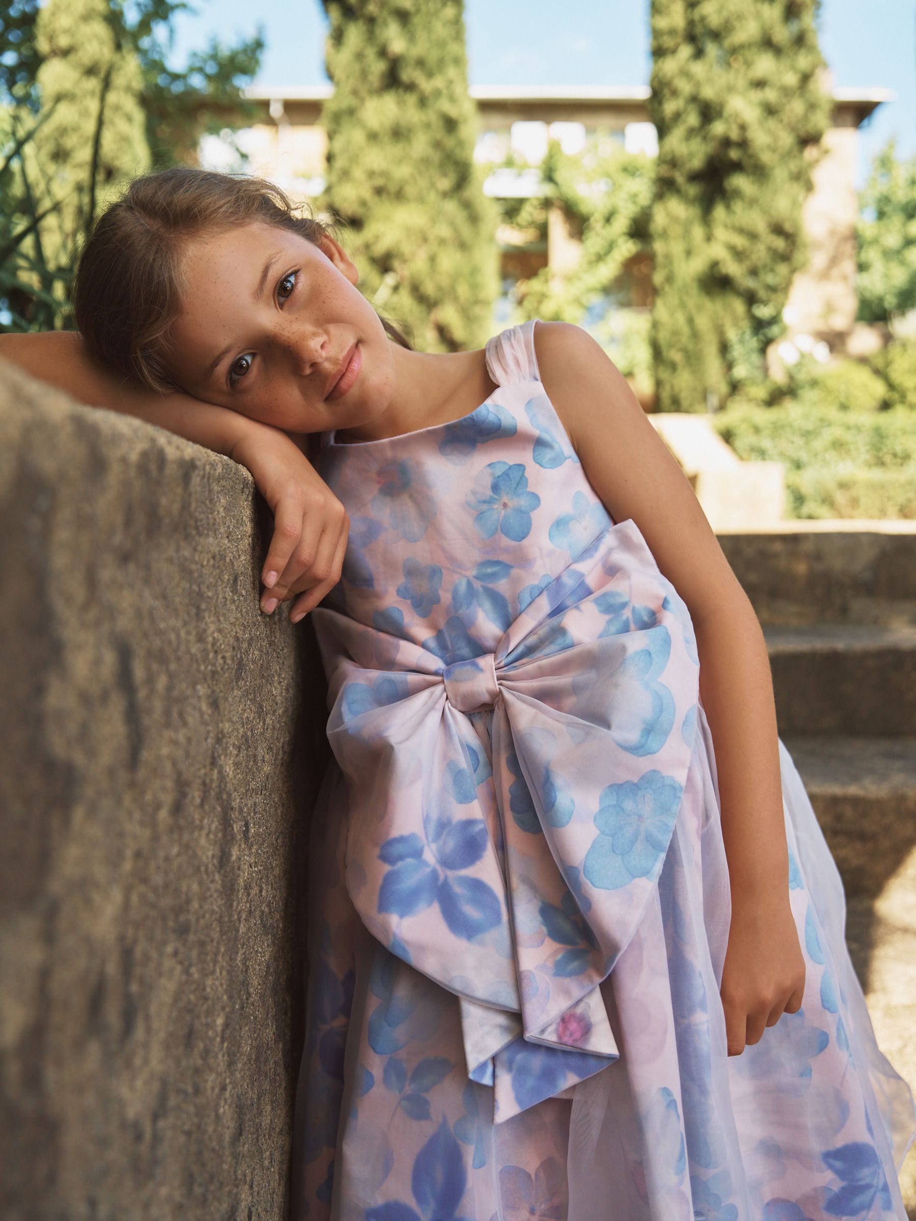 Angel & Rocket Pink Mia Bow Waist Dress image 6