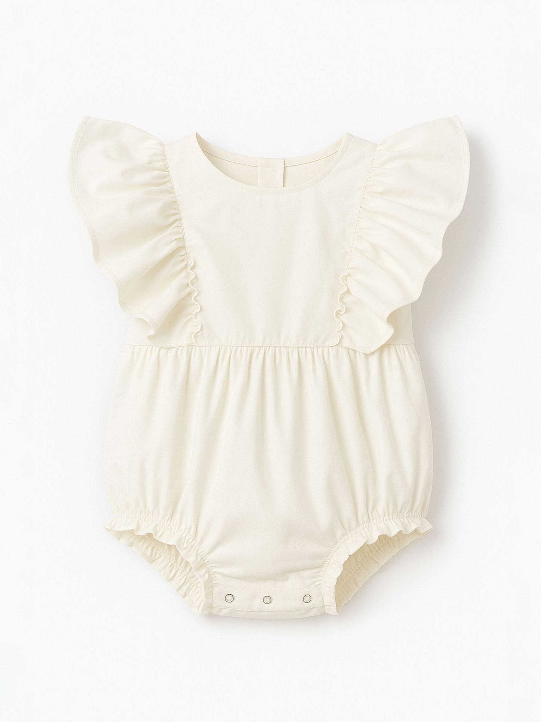 Angel & Rocket White Lily Double Frill Sleeve Romper image 5