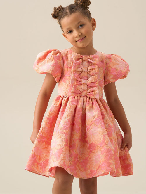 Dsiney Kidz - Angel & Rocket Pink Georgia Bow Jacquard Dress image 1