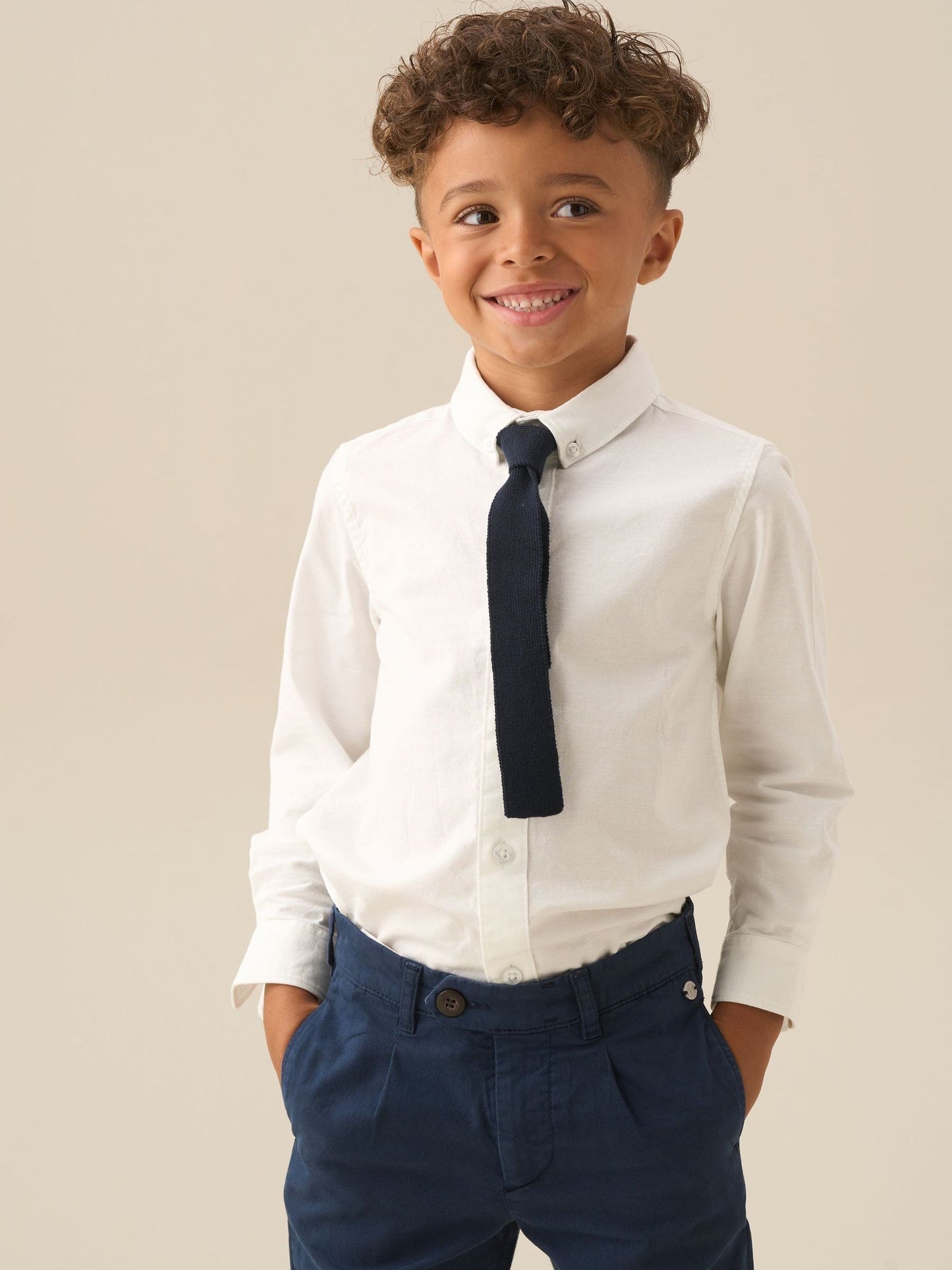 Dsiney Kidz - Angel & Rocket White Oscar Classic Oxford Shirt And Tie Set image 2