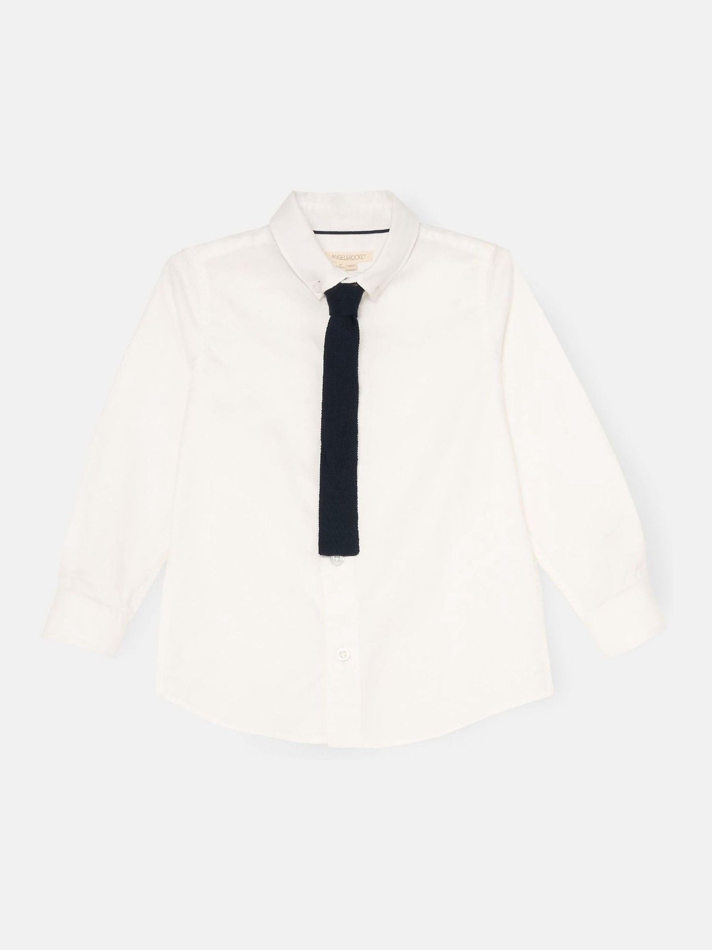 Dsiney Kidz - Angel & Rocket White Oscar Classic Oxford Shirt And Tie Set image 4