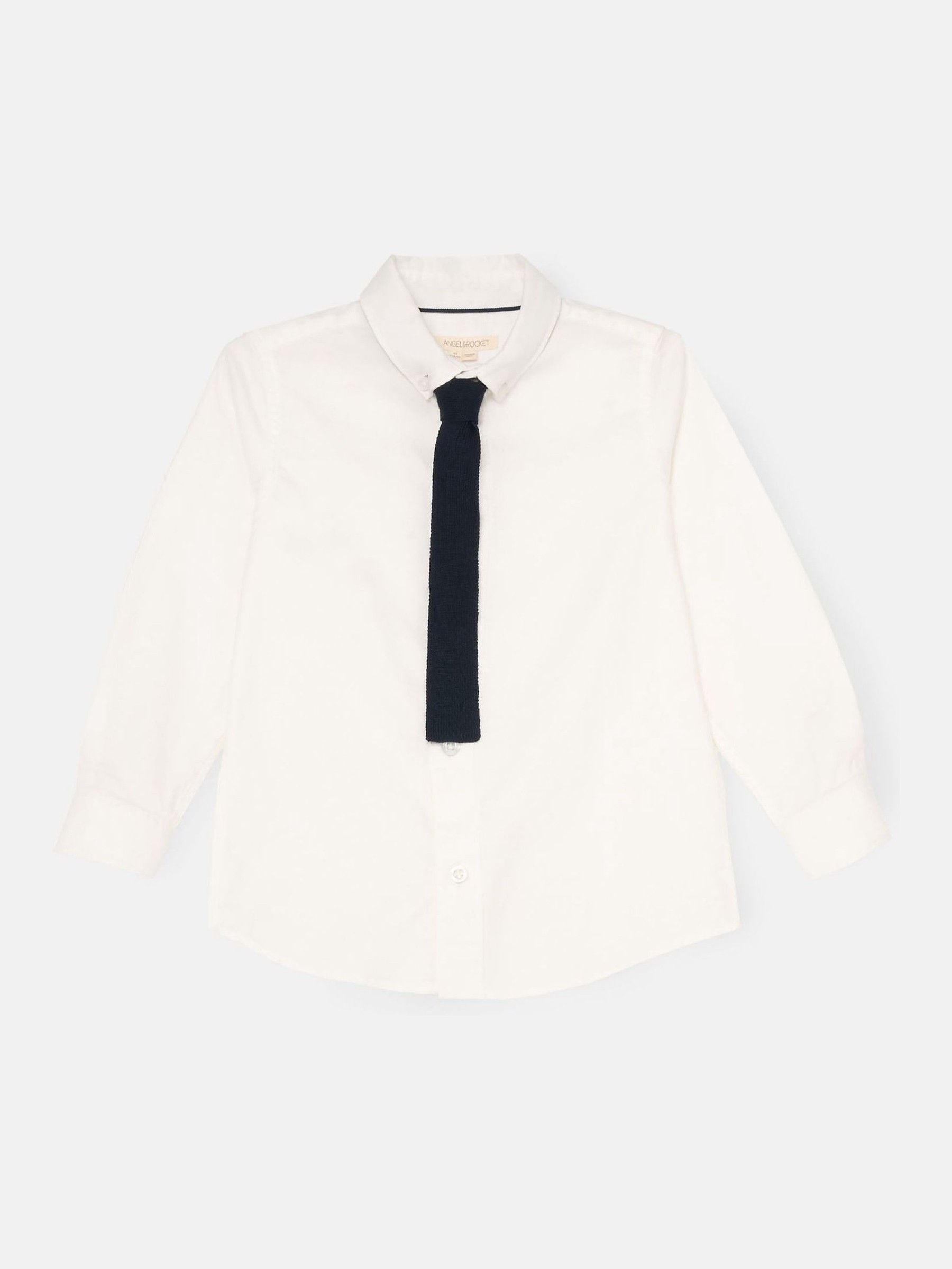 Dsiney Kidz - Angel & Rocket White Oscar Classic Oxford Shirt And Tie Set image 4