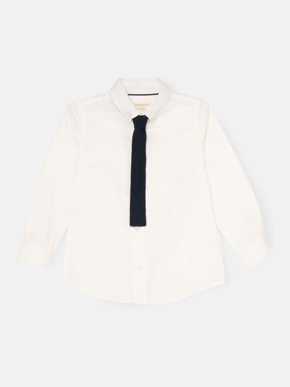 Dsiney Kidz - Angel & Rocket White Oscar Classic Oxford Shirt And Tie Set image 4