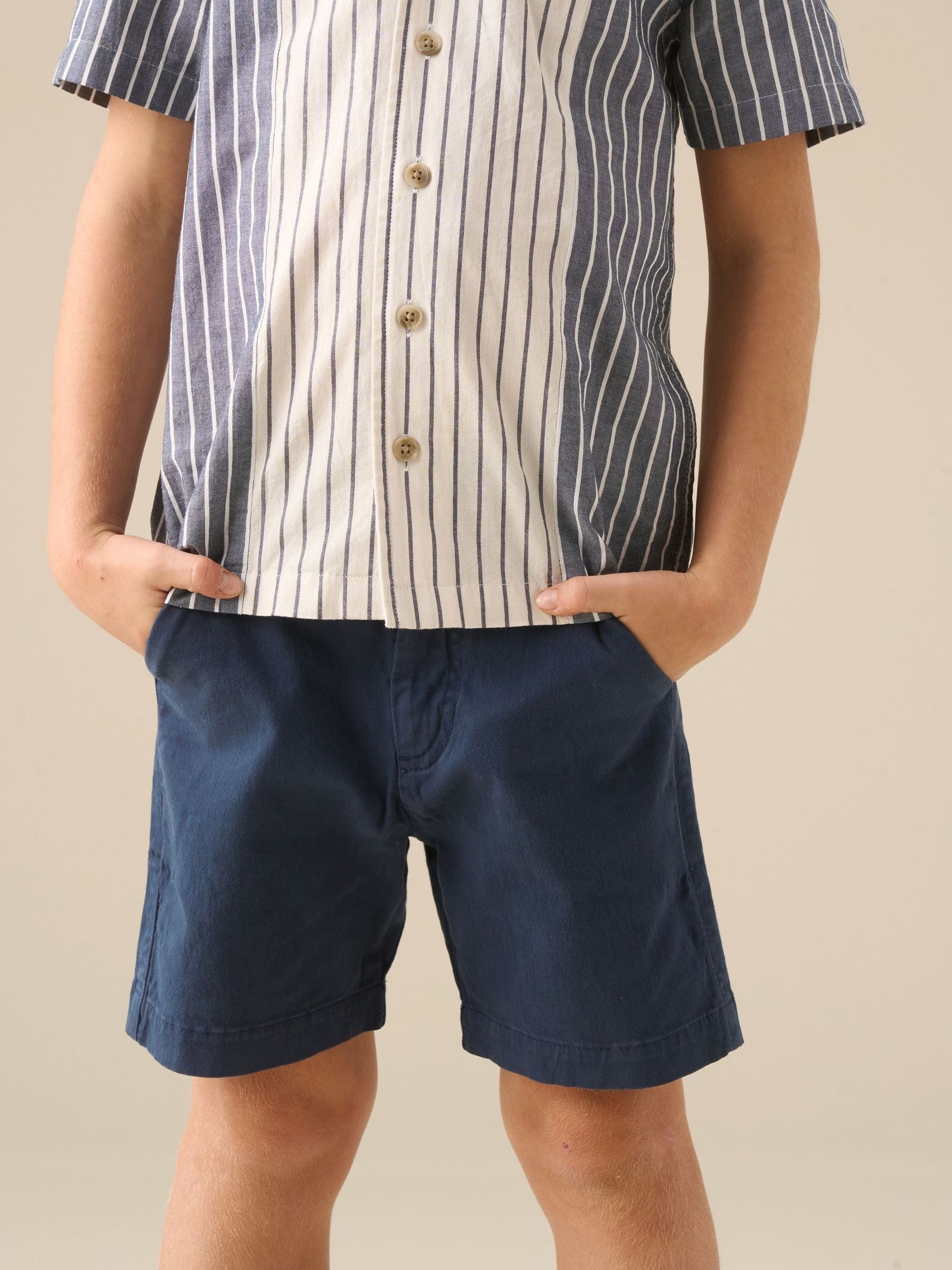 Dsiney Kidz - Angel & Rocket Blue Quinn Navy Chino Shorts image 4