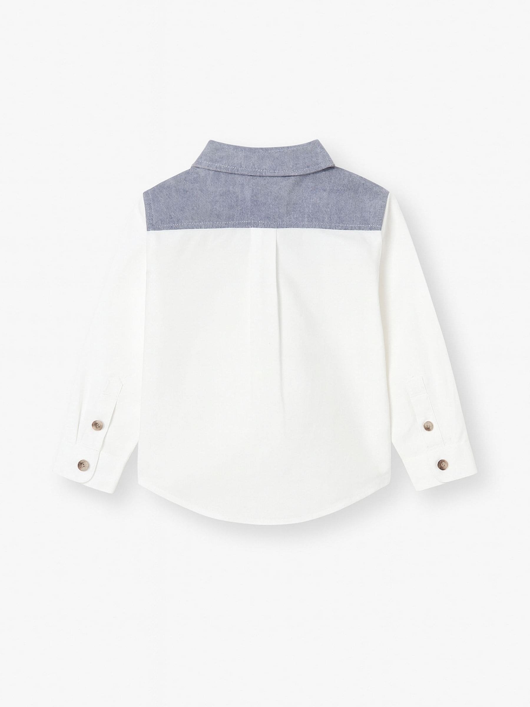Dsiney Kidz - Angel & Rocket Grey Heath Colour Block Oxford Shirt image 5