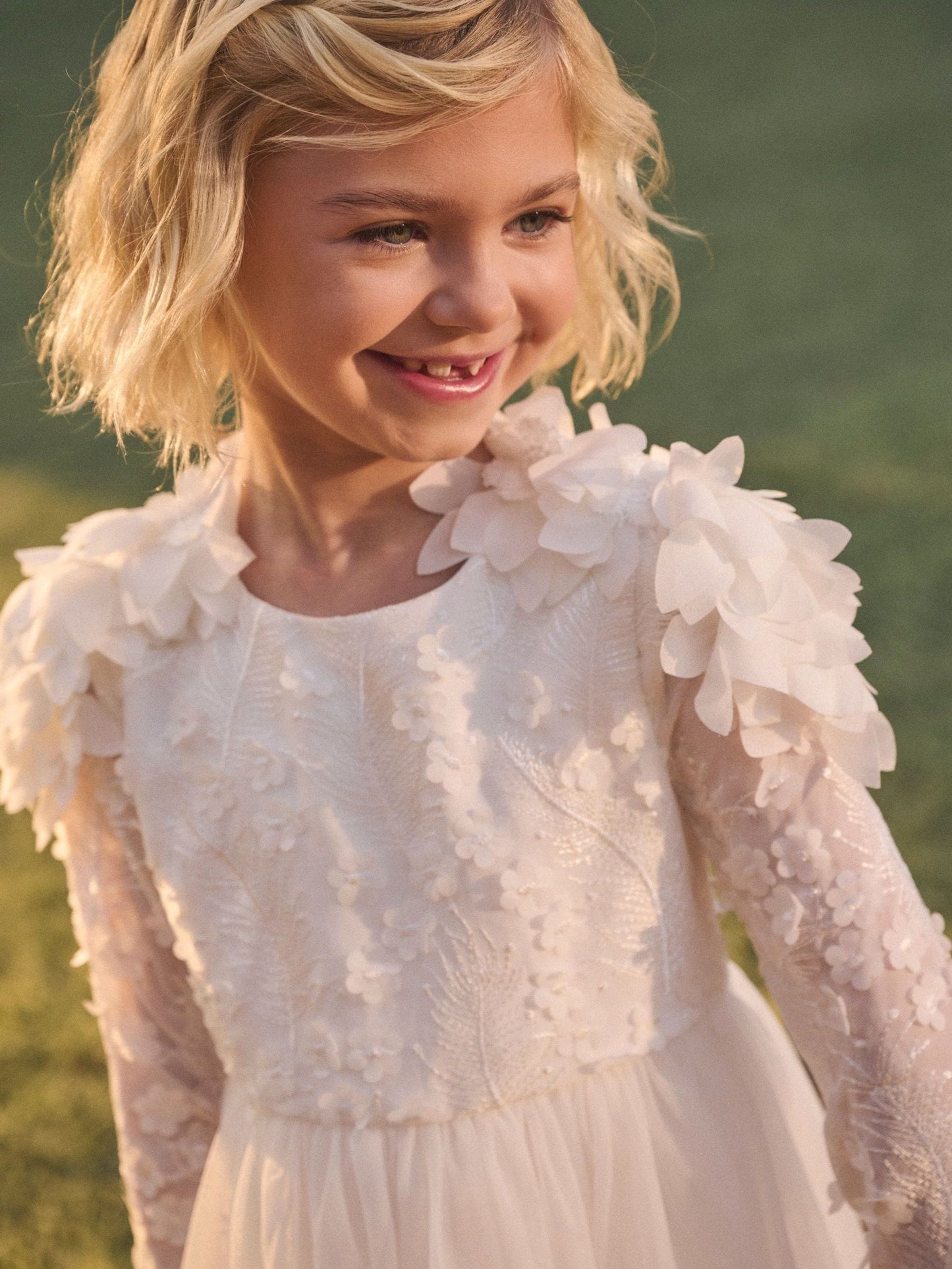 Angel & Rocket White Gabrielle Embellished Mesh Dress image 3
