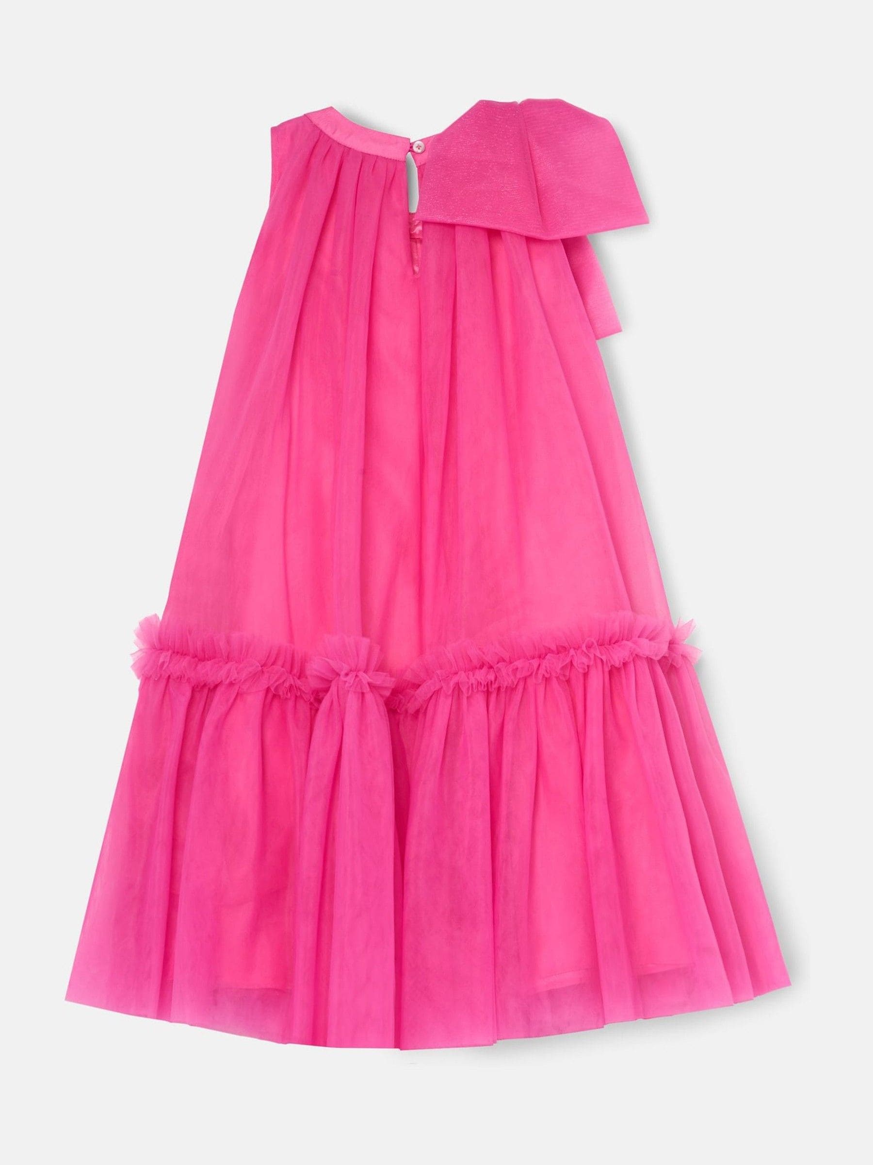 Angel & Rocket Pink Talullah Bow Shoulder Tulle Dress image 5