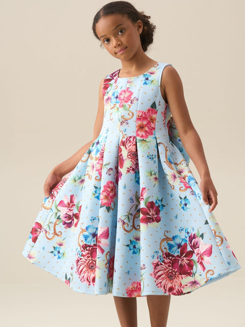 Dsiney Kidz - Angel & Rocket Blue Lola Pleated Fitted Dress image 1