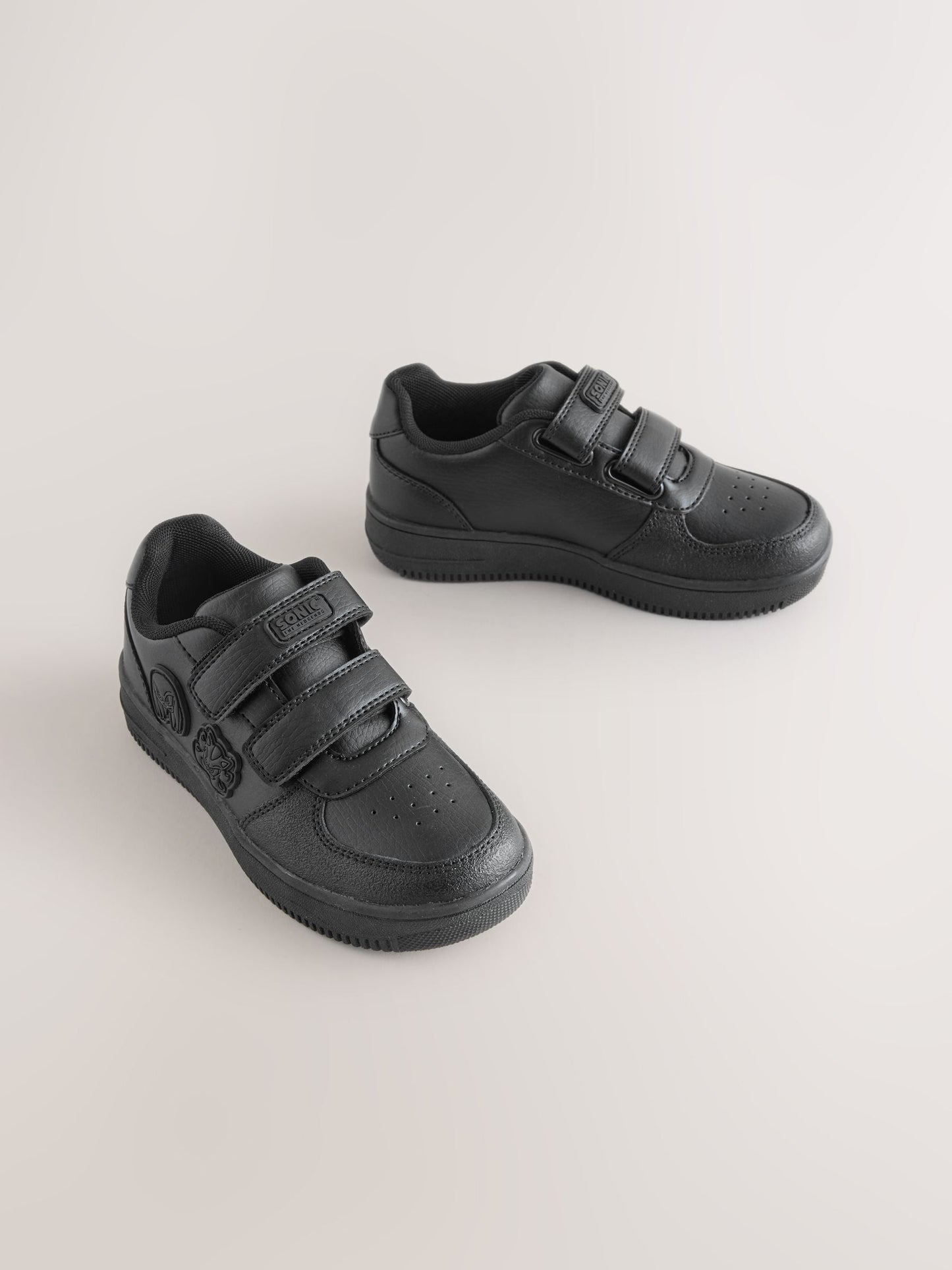 Black Sonic Touch Fastening School Shoes image 1