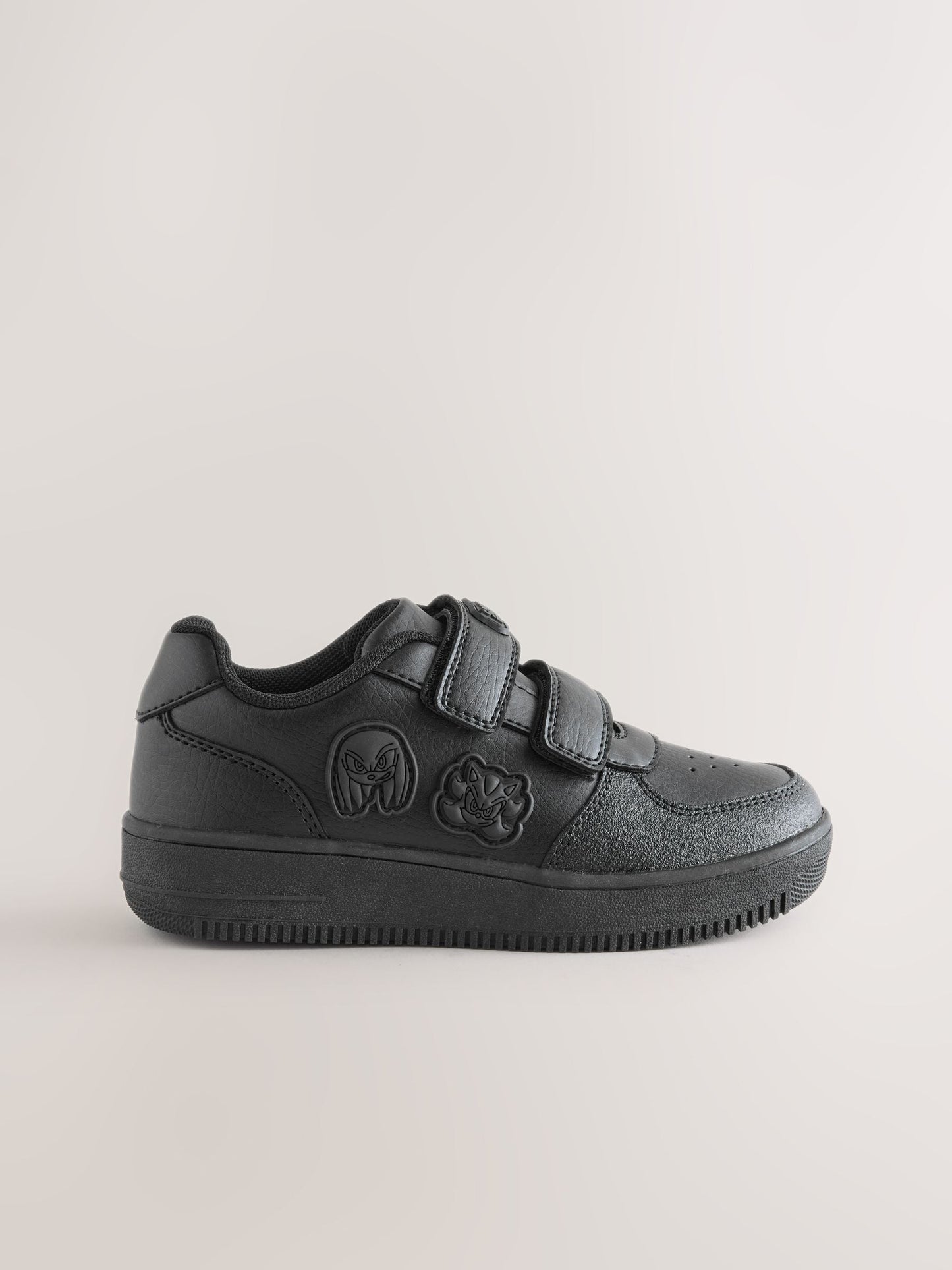 Black Sonic Touch Fastening School Shoes image 3