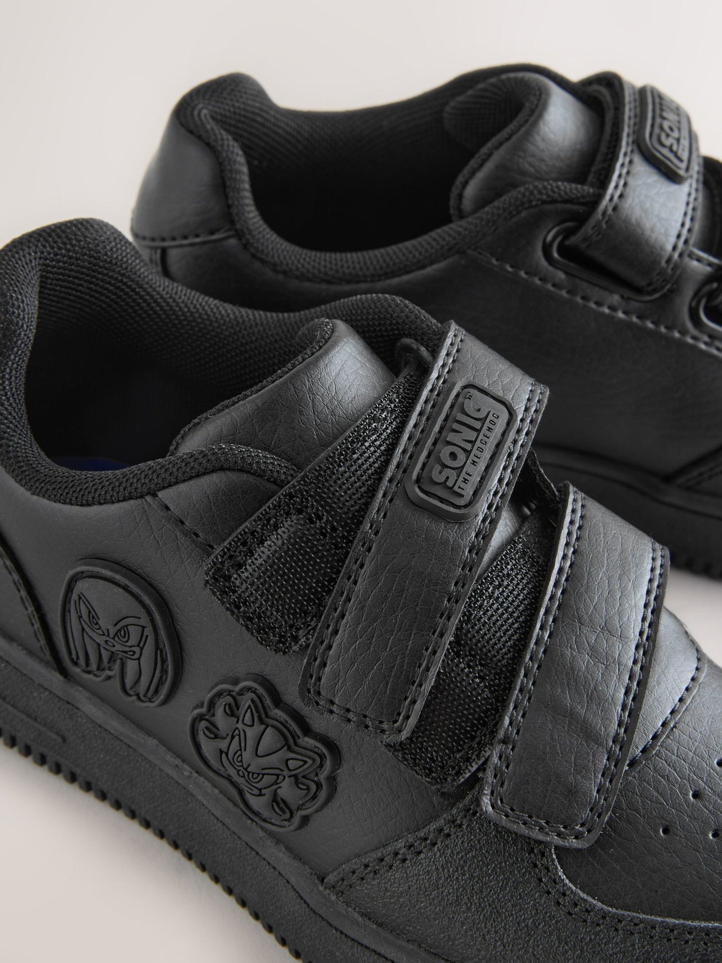 Black Sonic Touch Fastening School Shoes image 4