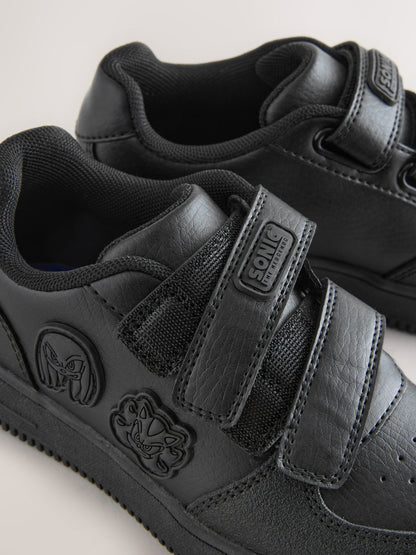 Black Sonic Touch Fastening School Shoes image 4