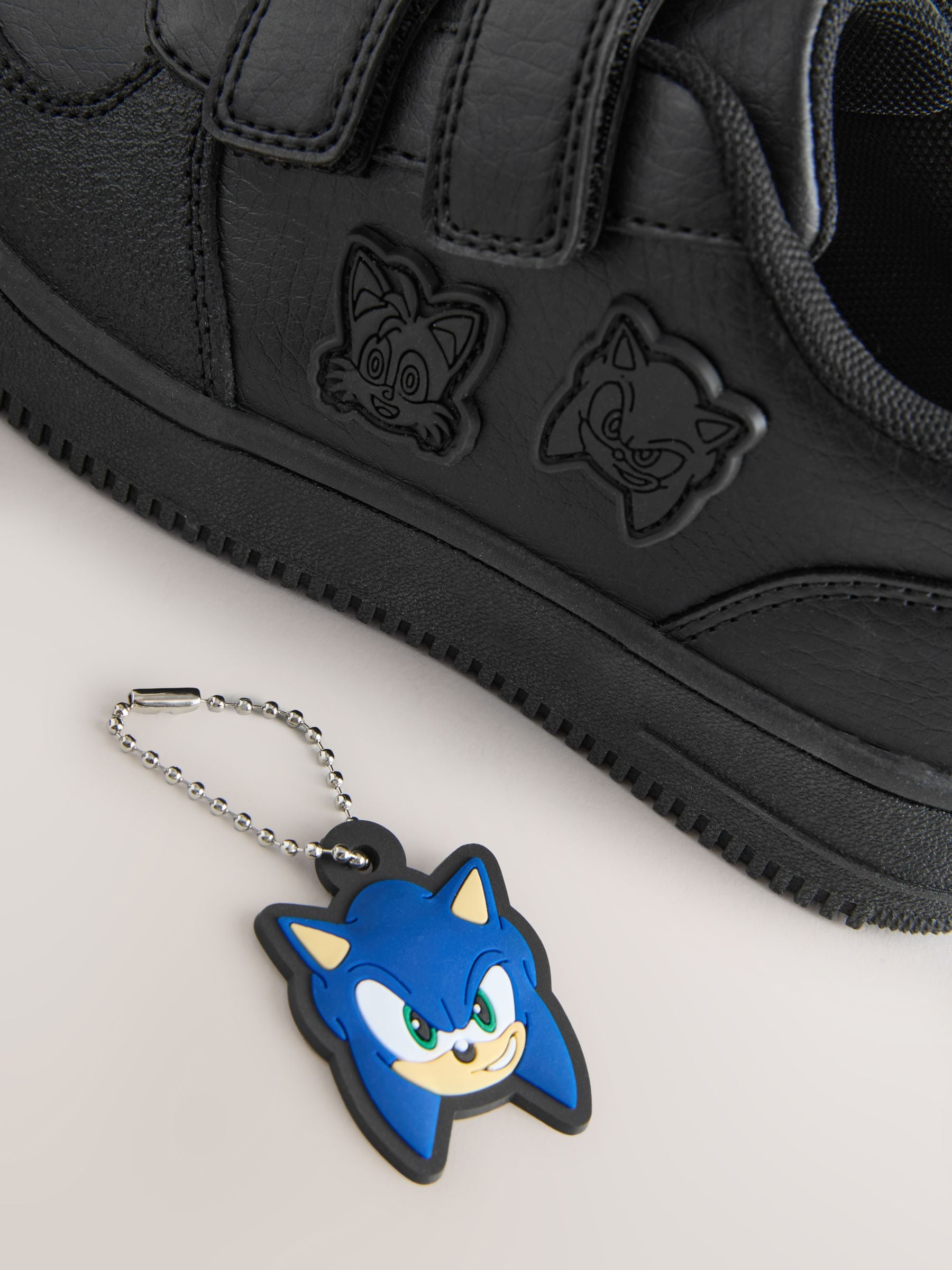 Black Sonic Touch Fastening School Shoes image 7