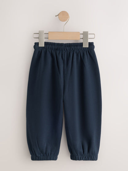 Dsiney Kidz - Blue/Navy Wide Cuffed Joggers 3 Pack (3mths-7yrs) image 2