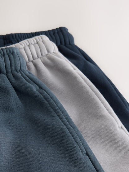 Dsiney Kidz - Blue/Navy Wide Cuffed Joggers 3 Pack (3mths-7yrs) image 7