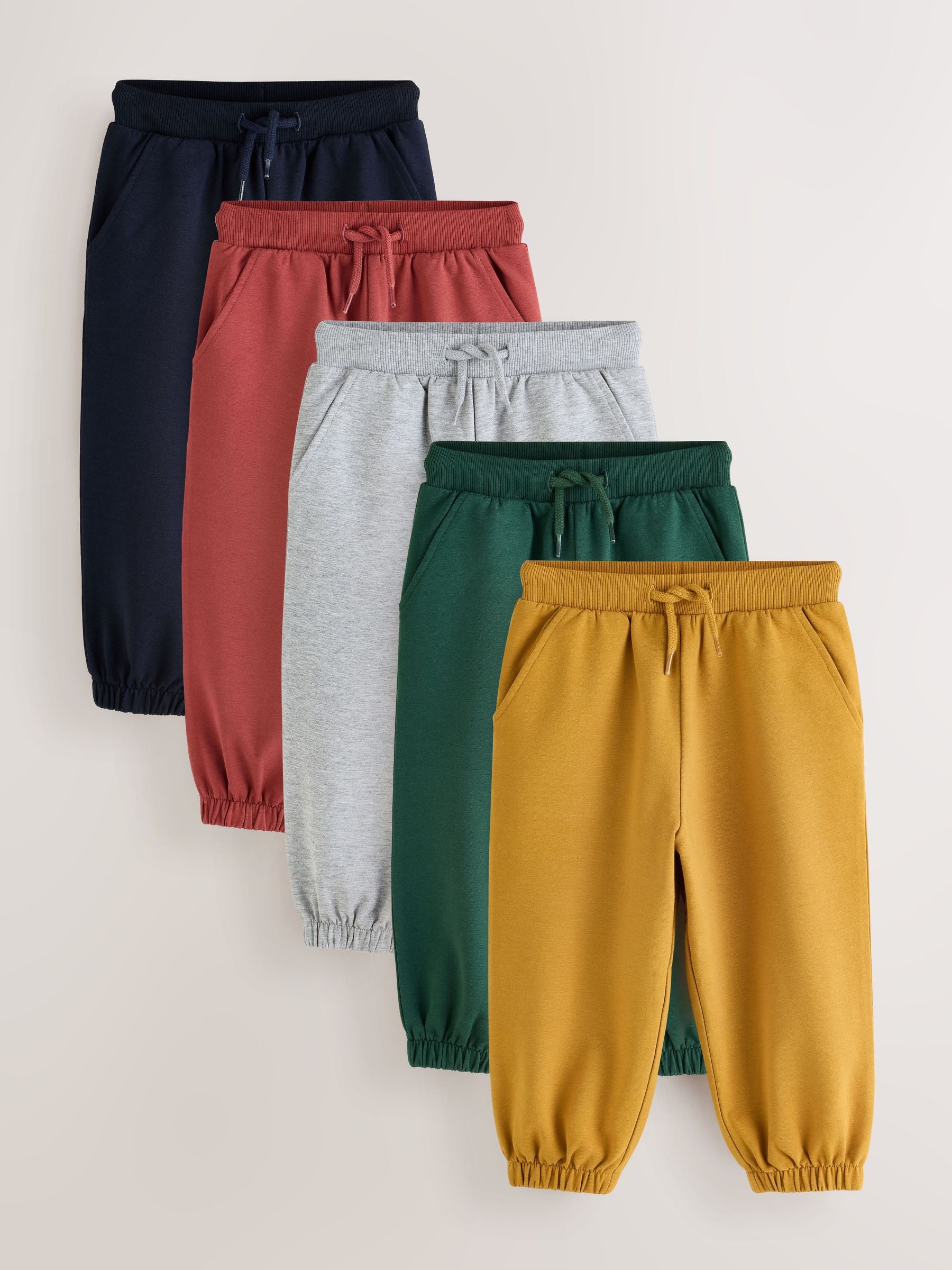 Dsiney Kidz - Multi Bright Regular Fit Joggers 5 Pack (3mths-7yrs) image 1