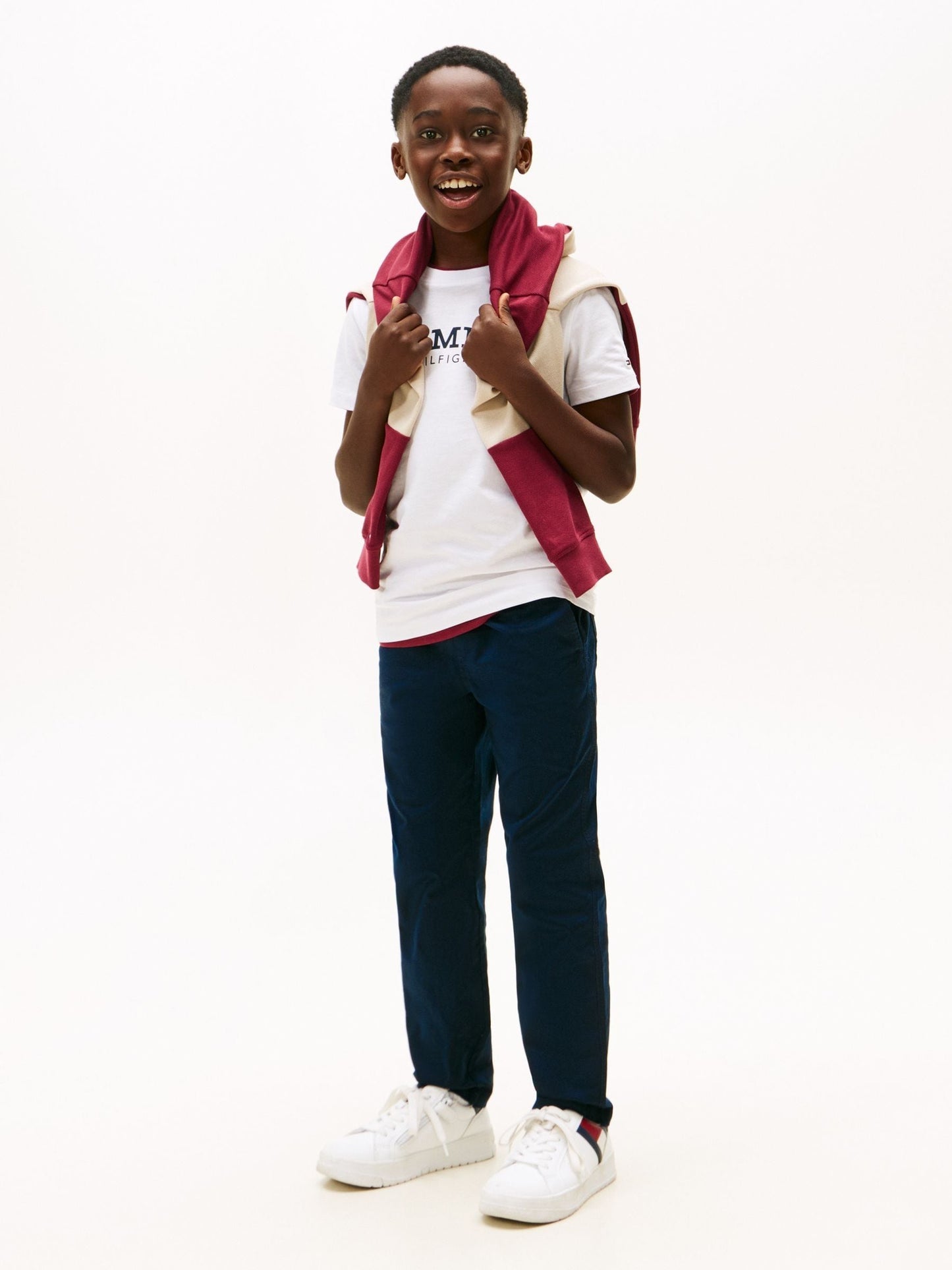 Dsiney Kidz - Tommy Hilfiger White Logo Print T-Shirt image 2