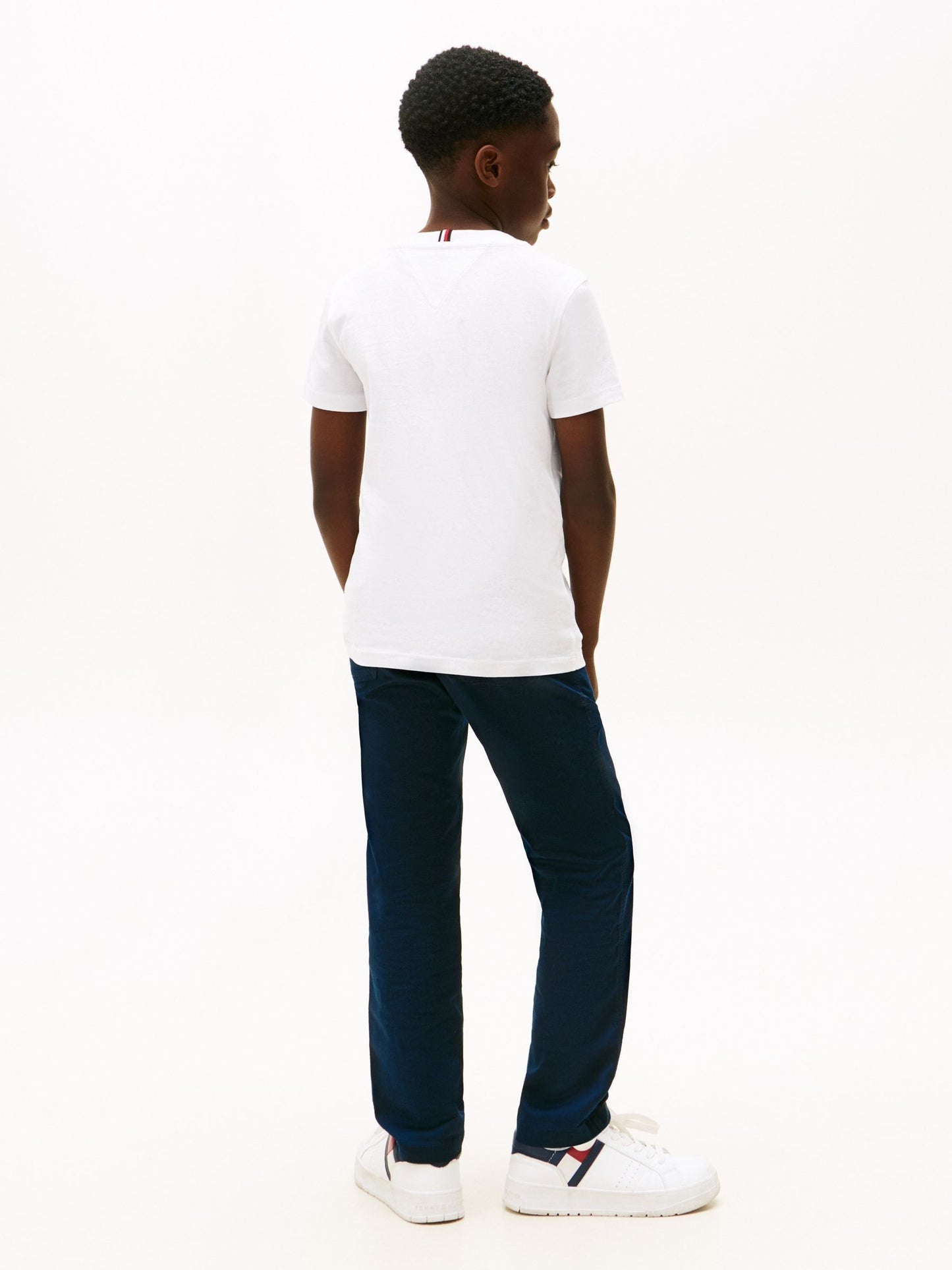 Dsiney Kidz - Tommy Hilfiger White Logo Print T-Shirt image 3