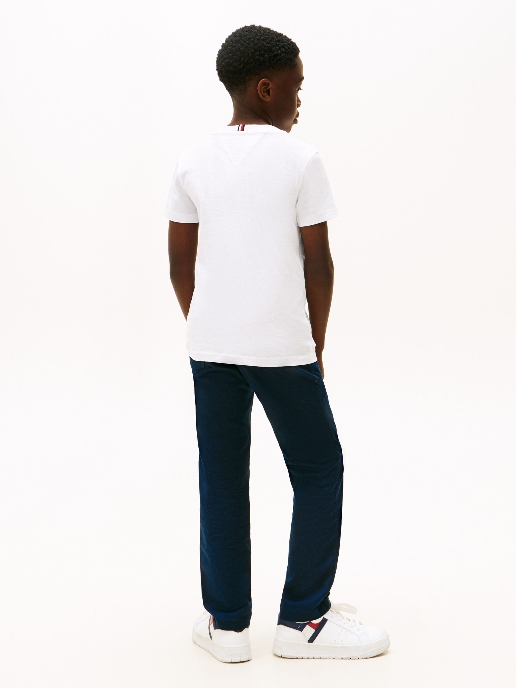 Dsiney Kidz - Tommy Hilfiger White Logo Print T-Shirt image 3