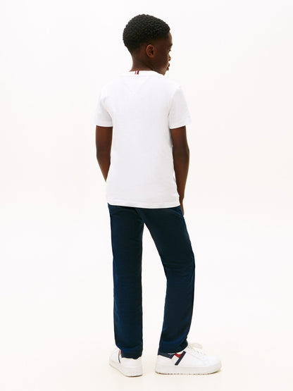 Dsiney Kidz - Tommy Hilfiger White Logo Print T-Shirt image 3