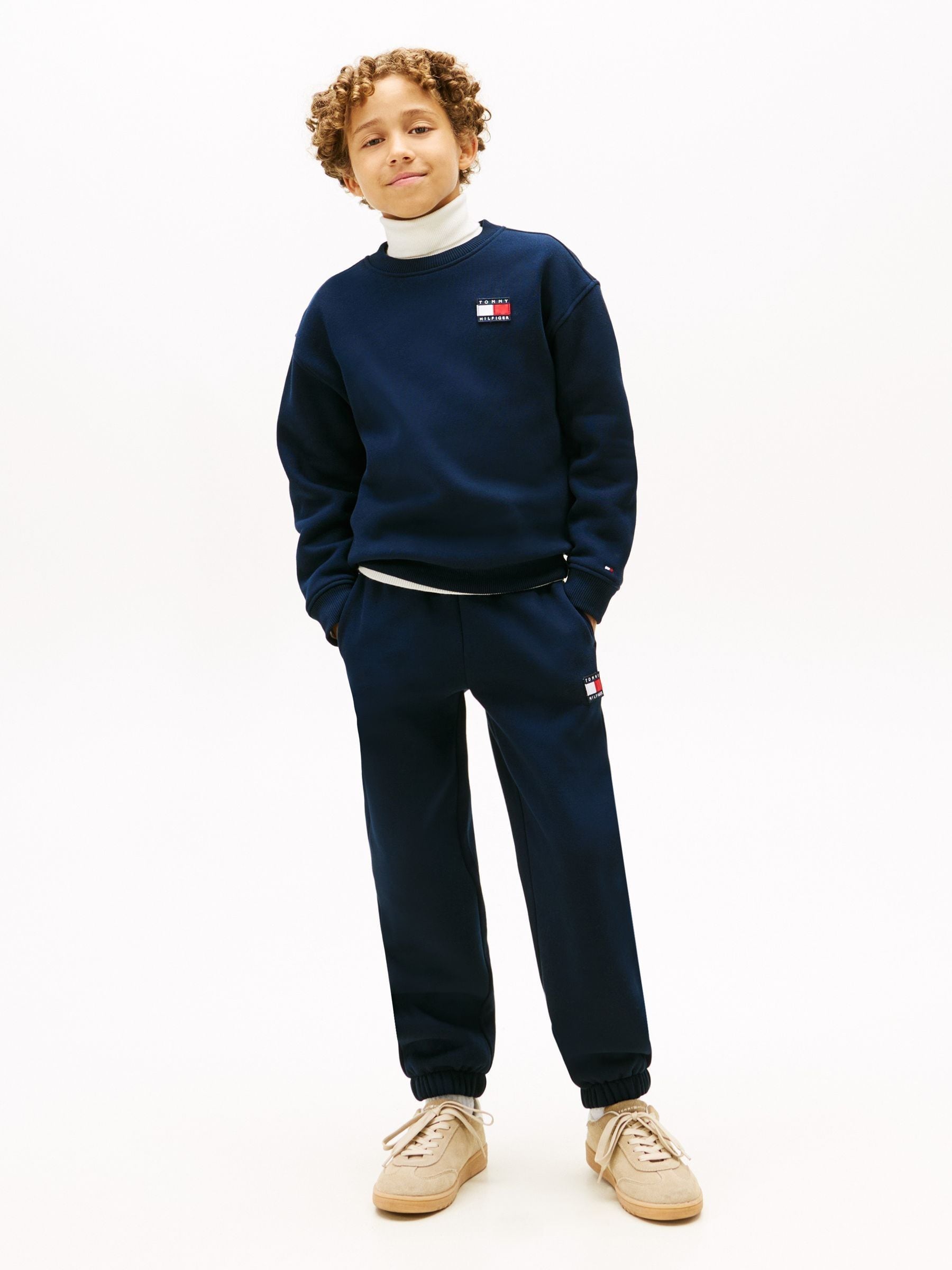 Tommy Hilfiger Blue Heritage Flag Sweatshirt And Joggers Set image 1