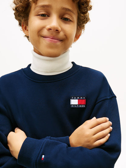 Tommy Hilfiger Blue Heritage Flag Sweatshirt And Joggers Set image 3