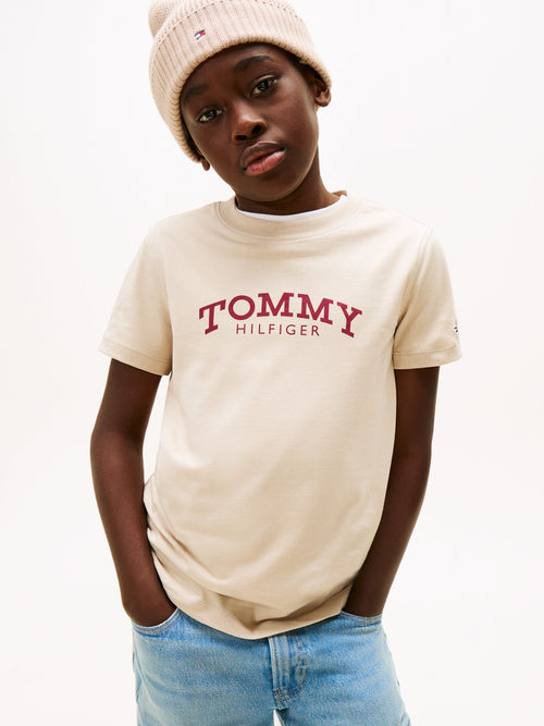 Tommy Hilfiger Brown Logo Print T-Shirt image 1