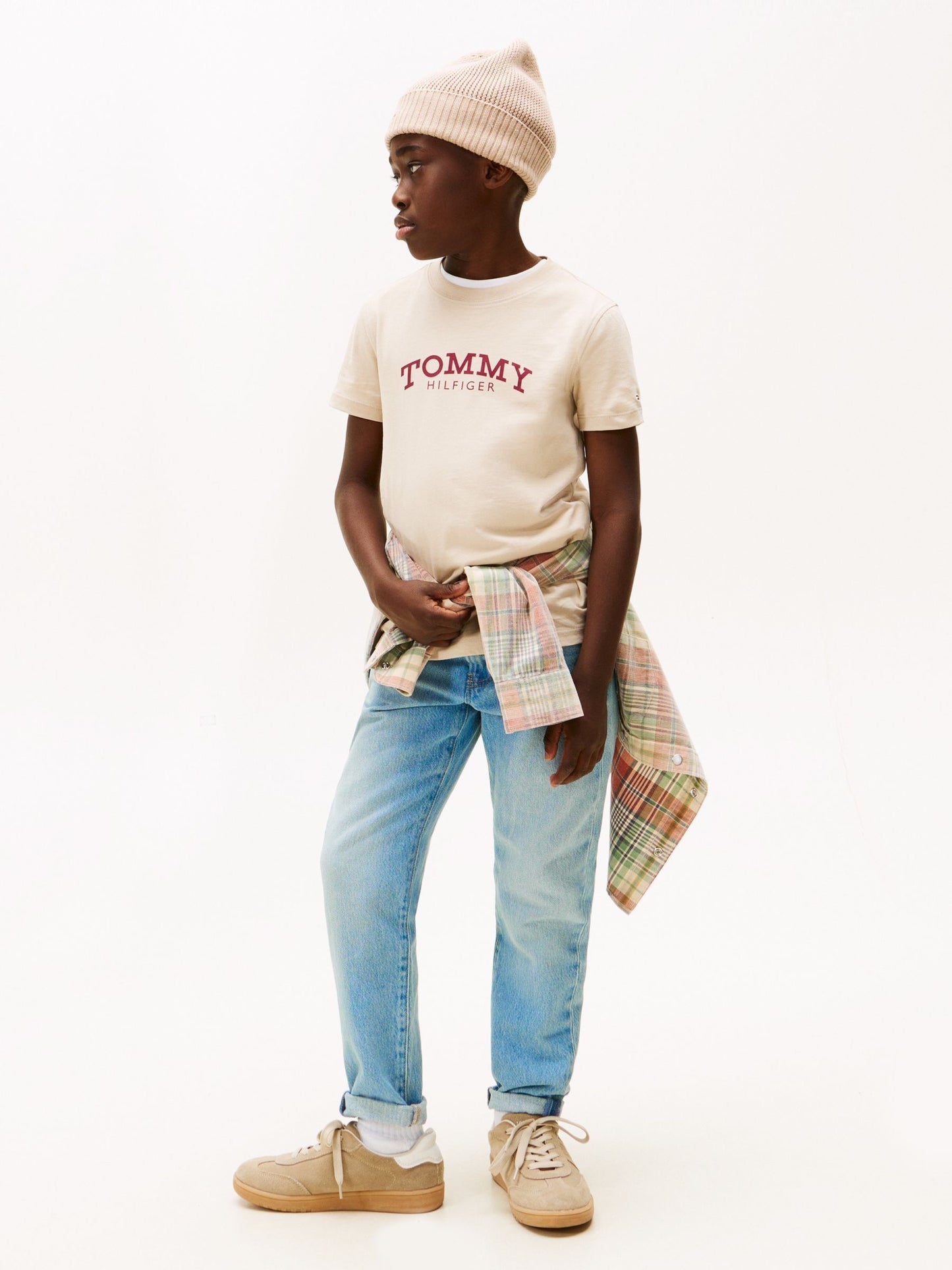 Tommy Hilfiger Brown Logo Print T-Shirt image 2