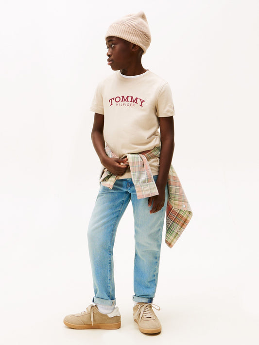 Tommy Hilfiger Brown Logo Print T-Shirt image 2