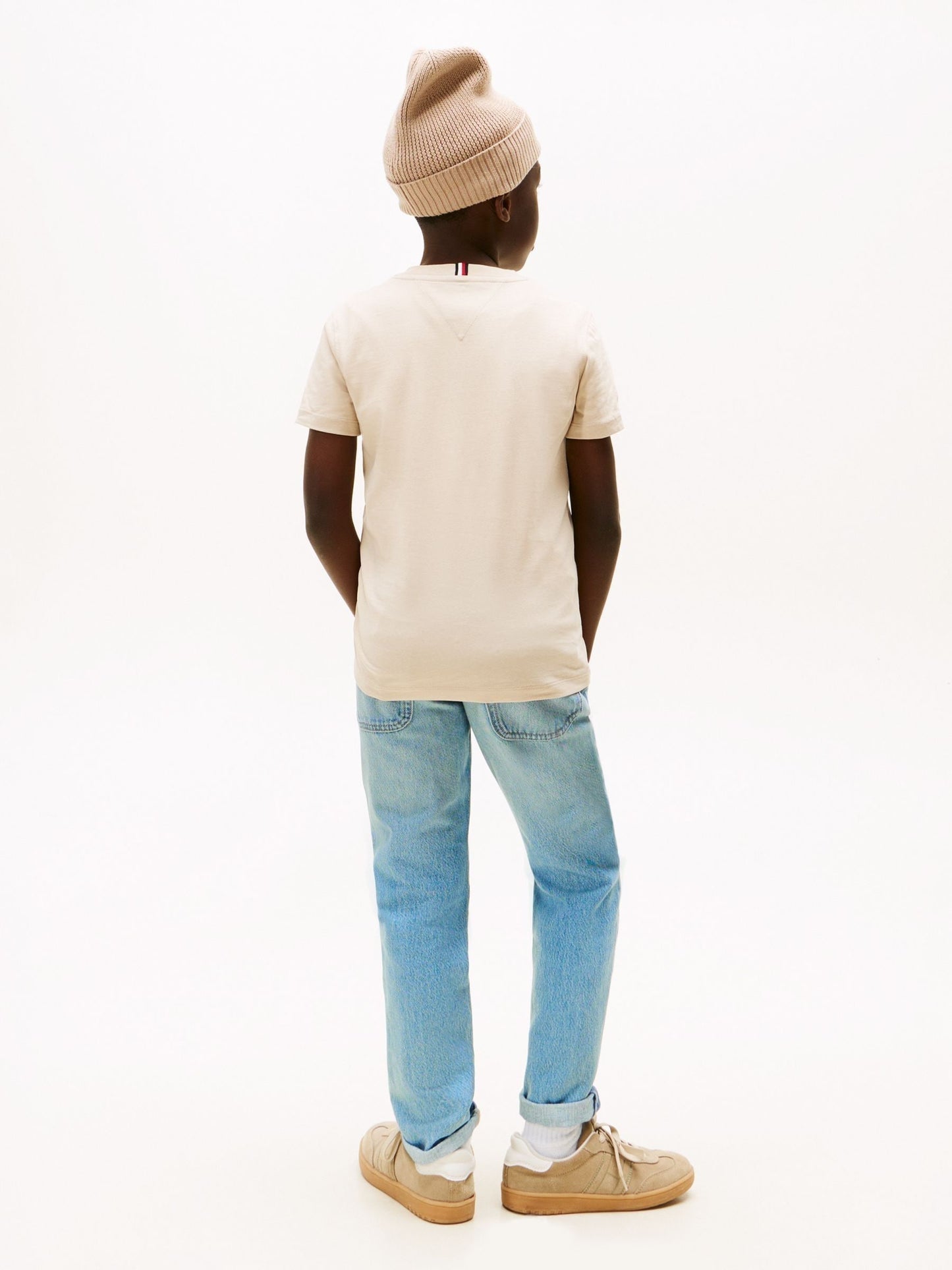Tommy Hilfiger Brown Logo Print T-Shirt image 3